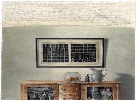 watercolor, graphite, pen and ink, and acrylic on Fabriano paper