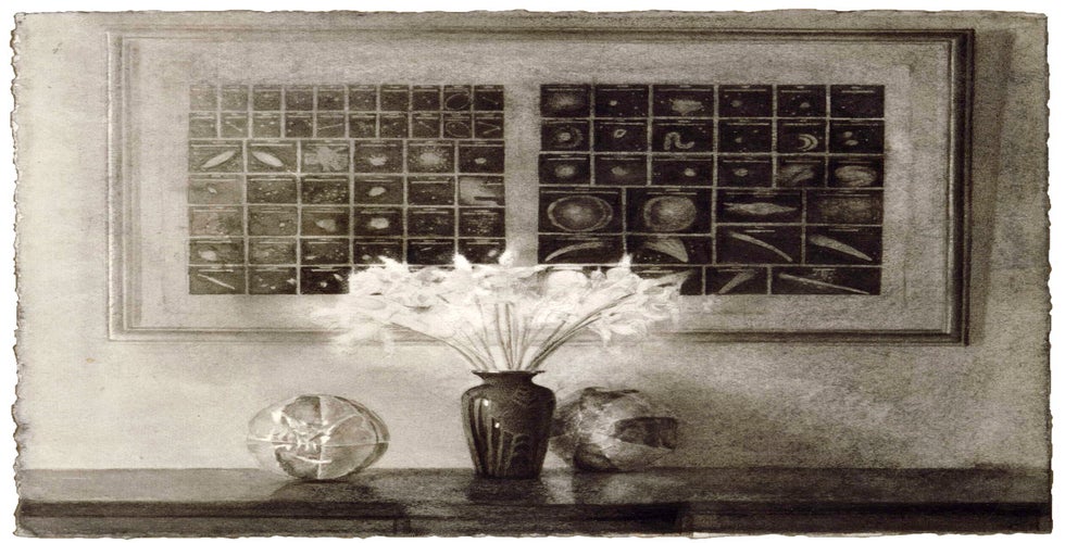 Daffodils with Astronomical Chart image