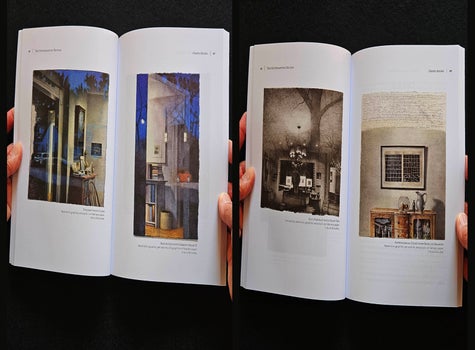 Nine drawings by the artist are presented in full-page, color reproductions with an artist statement