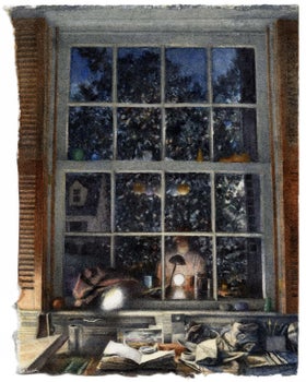 watercolor, gouache, and graphite on Fabriano paper