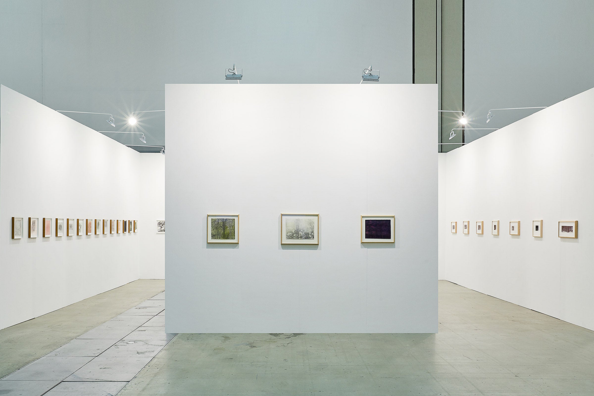 Installation of Drawings by Marie Cloquet, Linn Meyers, and Charles Ritchie at Art Busan 2020, Busan, South Korea image