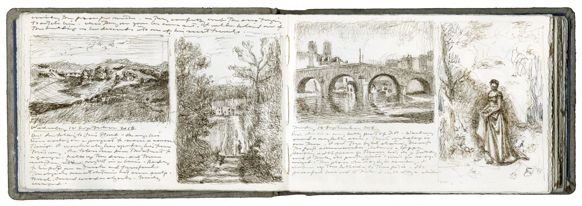 Studies after paintings by Camille Corot, 12-13 September 2018 image