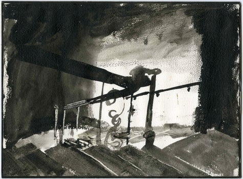 acrylic on paper