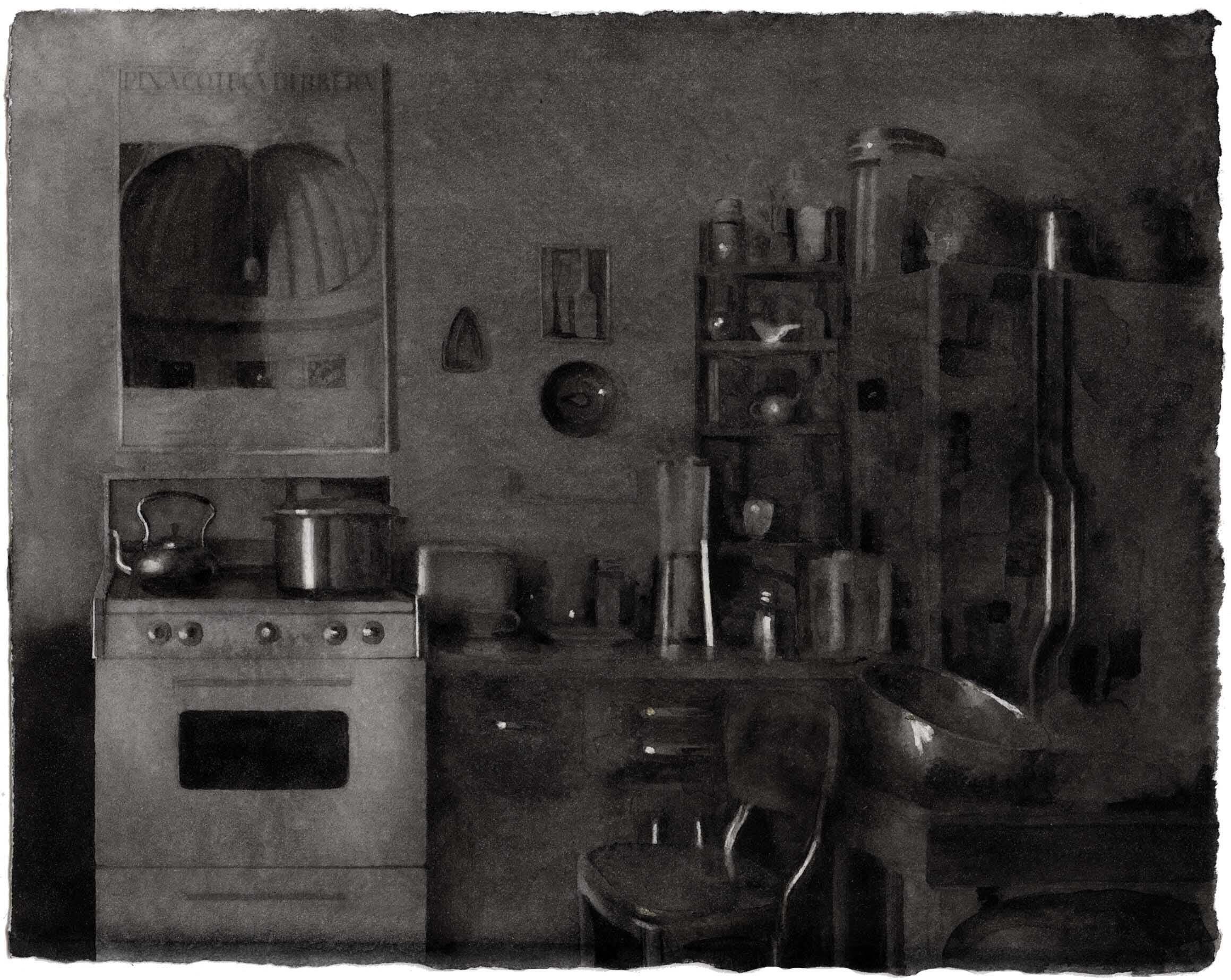 Kitchen Study in Black I image