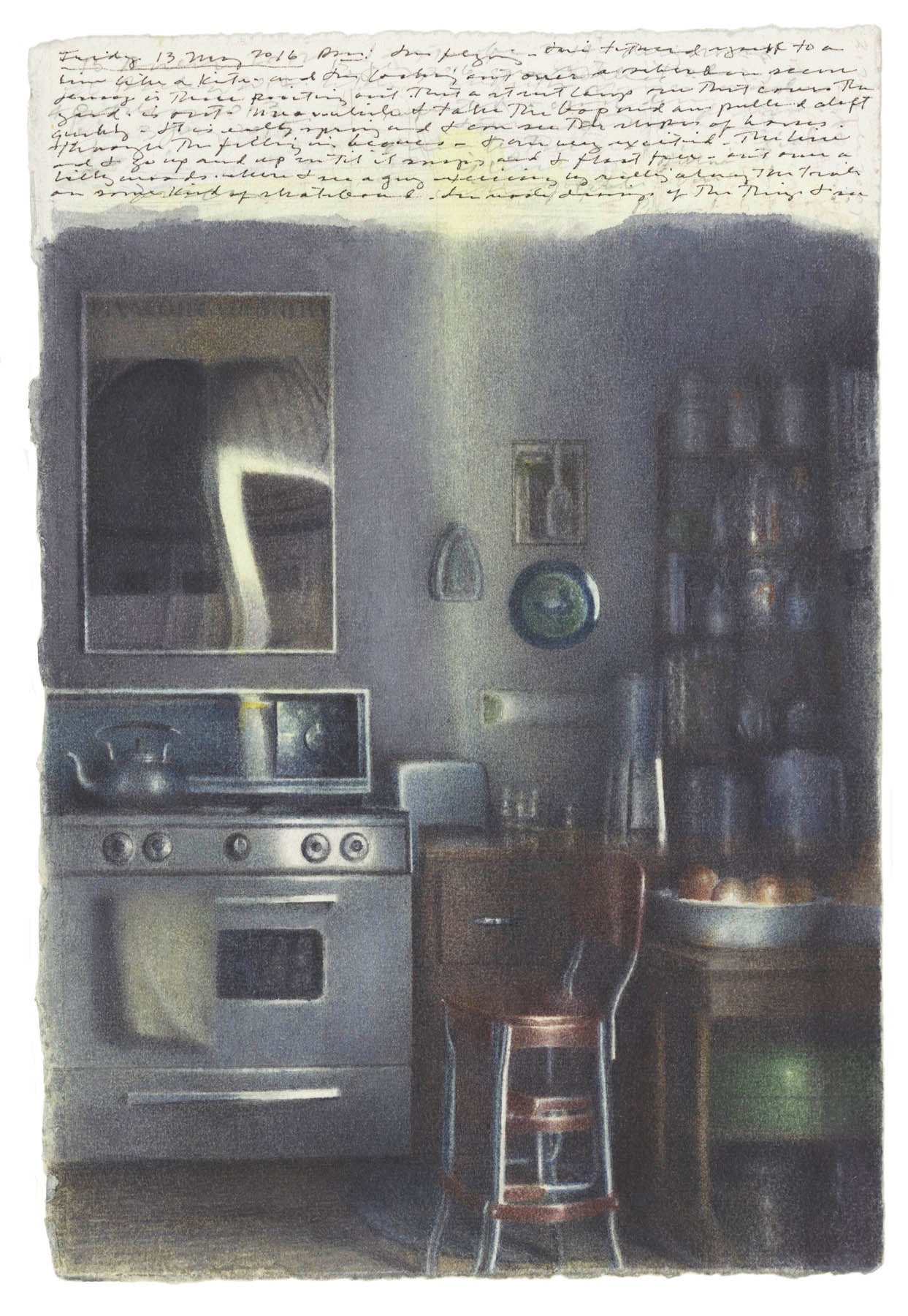 Kitchen with Shadows and Reflections image