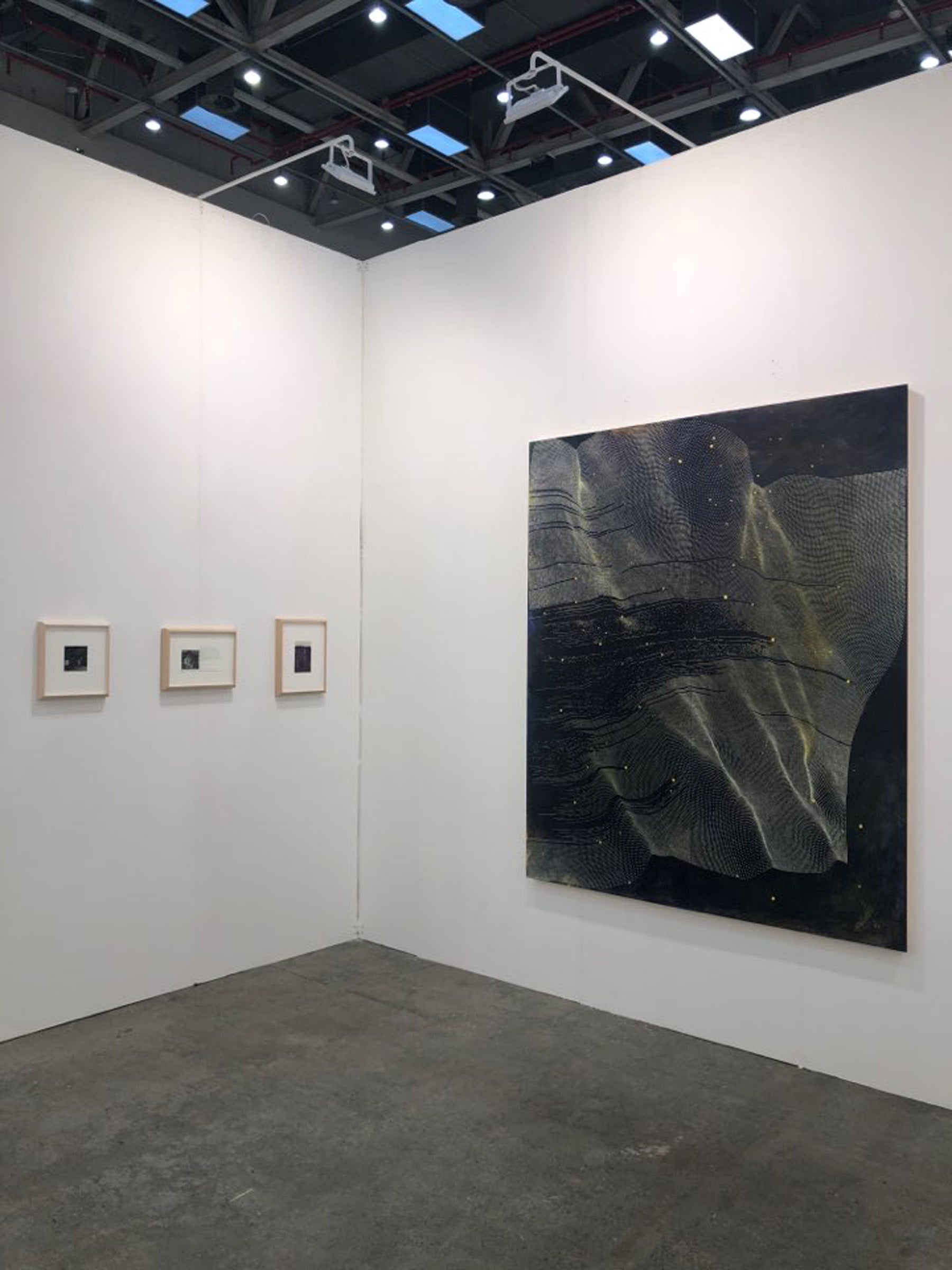 Installation of Drawings by Charles Ritchie and a Painting by Linn Meyers at Daegu Art Fair 2020 image