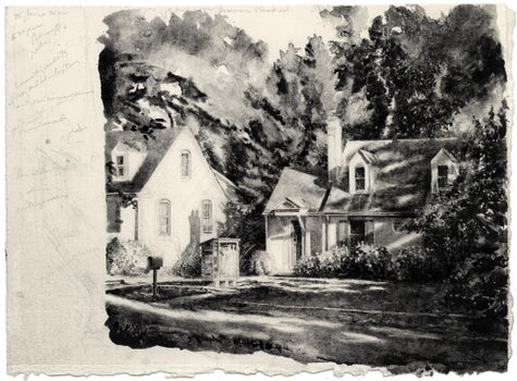 black acrylic and graphite on Fabriano paper


