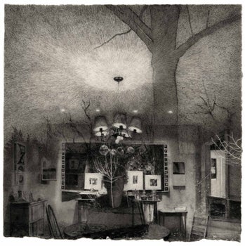 pen and ink and watercolor, gouache, and graphite on Fabriano paper