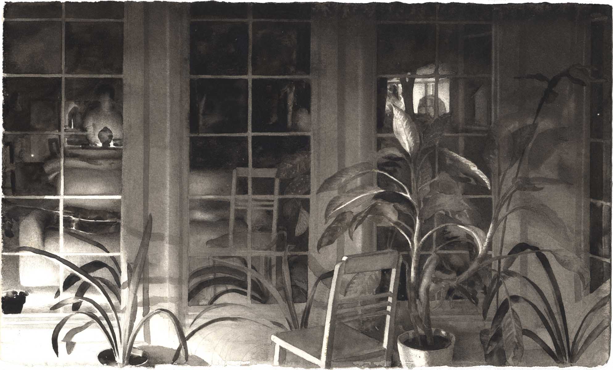 Night Studio with Plants image