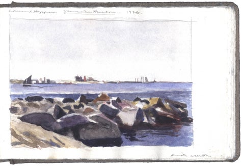 watercolor and graphite on Arches paper in bound volume