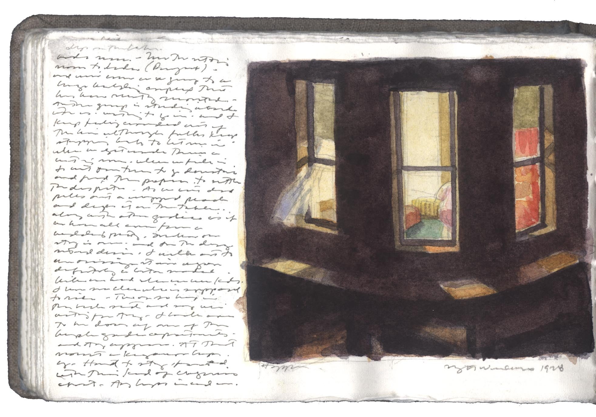 Study after Night Windows by Edward Hopper image
