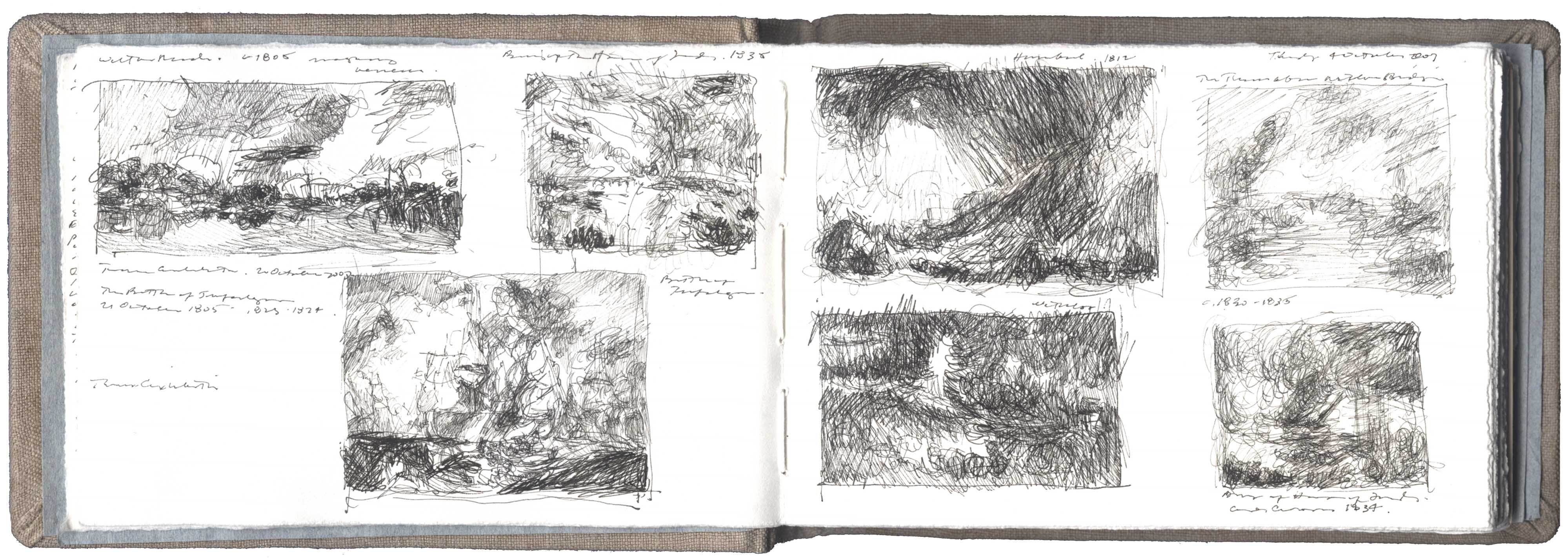Seven Sketches after Works by J.M.W. Turner image