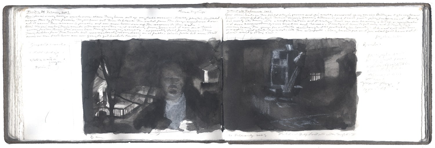 Study for Folded Self-Portrait with Night III image