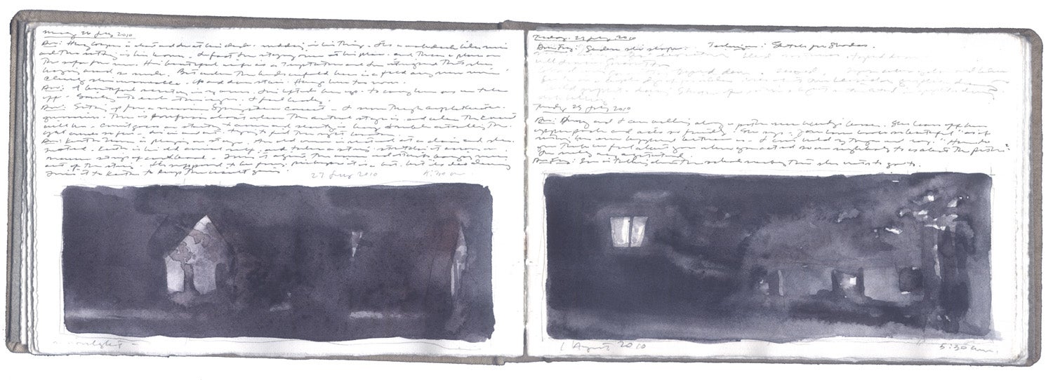 Two Studies for a Nightscape image