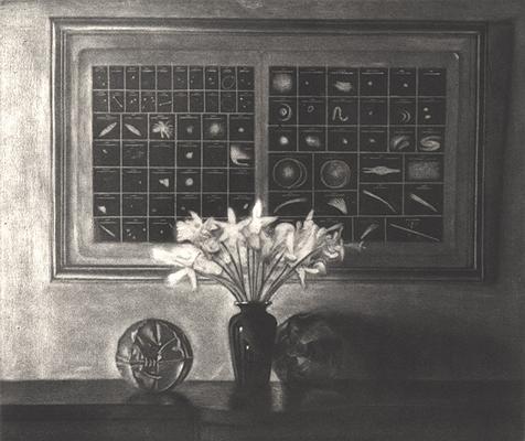 Daffodils with Astronomical Chart, 1996 image