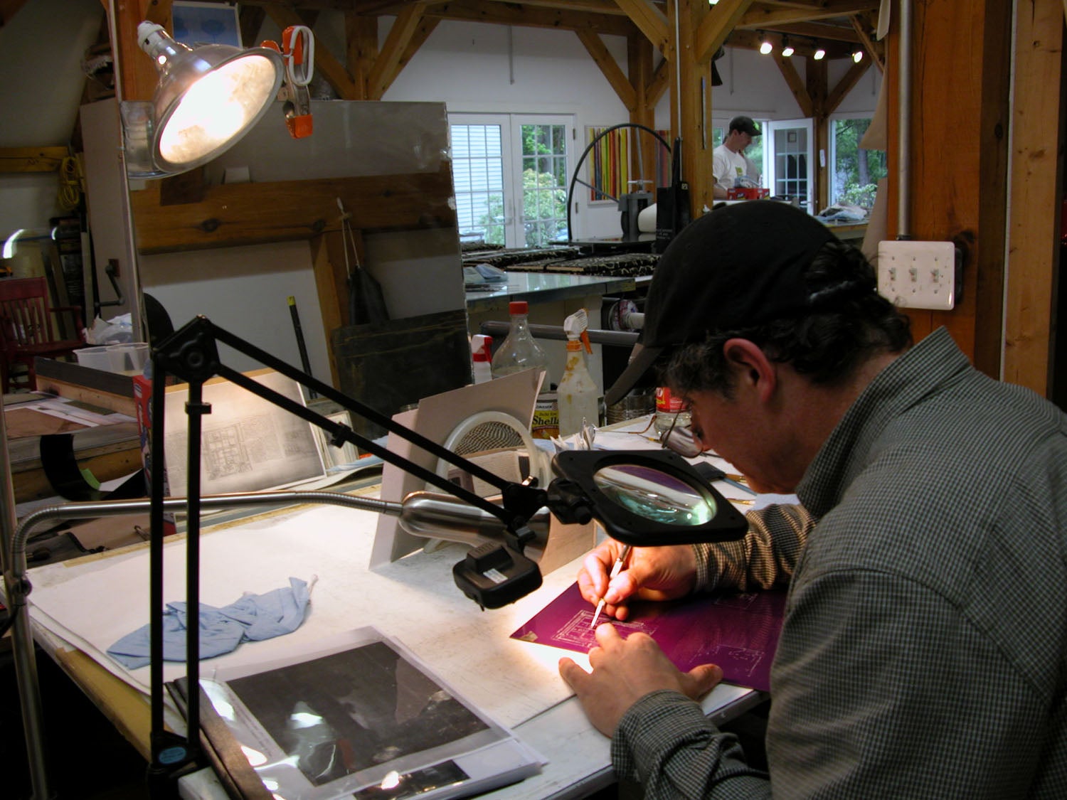 Photograph of the Artist at Work, Center Street Studio image