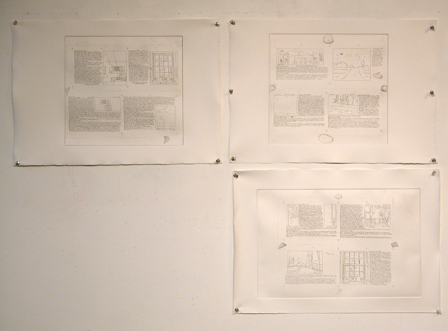 Three Etchings for Accordion Book Project image