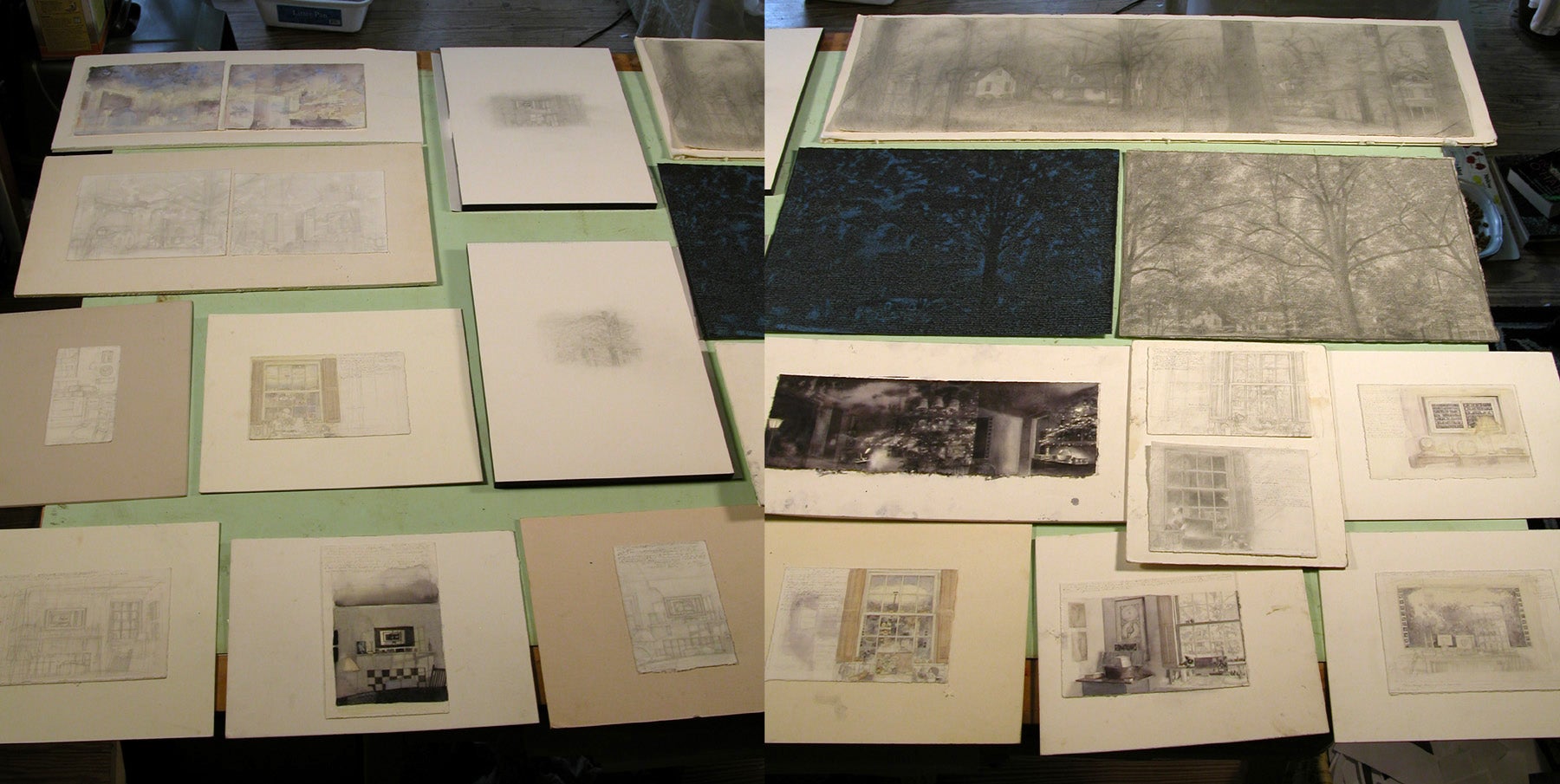 Photograph of Various Works in Progress image