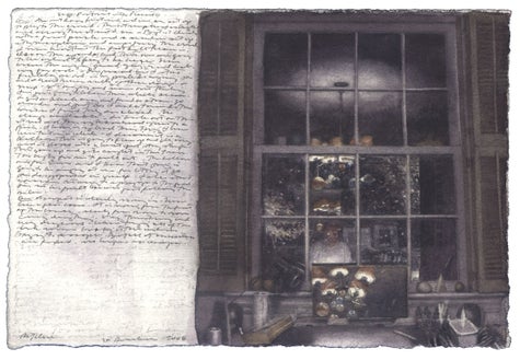 watercolor, graphite, and pen and ink on Fabriano paper