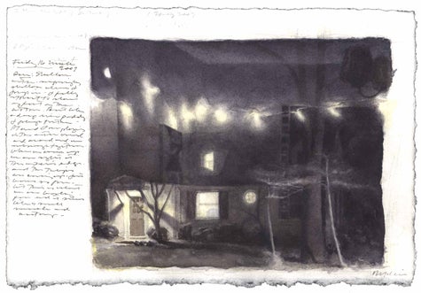 watercolor, graphite, and pen and ink on Fabriano paper