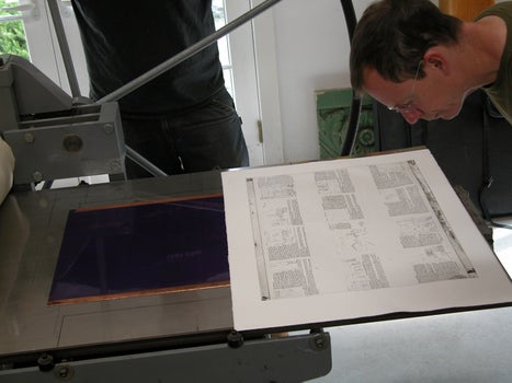 etching on wove paper